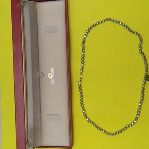 16 INCH GENUINE GEMSTONE NECKLACE WITH 14K GOLD CLASP